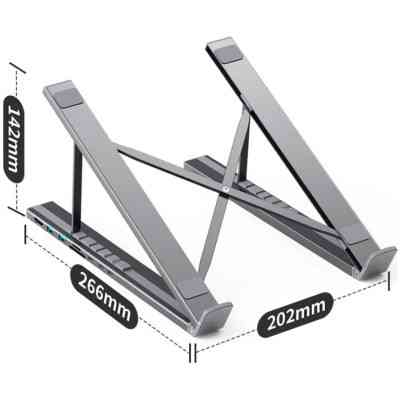 Порт-реплікатор Choetech USB-C 7-in-1 (HDMI/PD/картридер/USB-A/USB-C) Docking Station (HUB-M48-GY) Вінниця