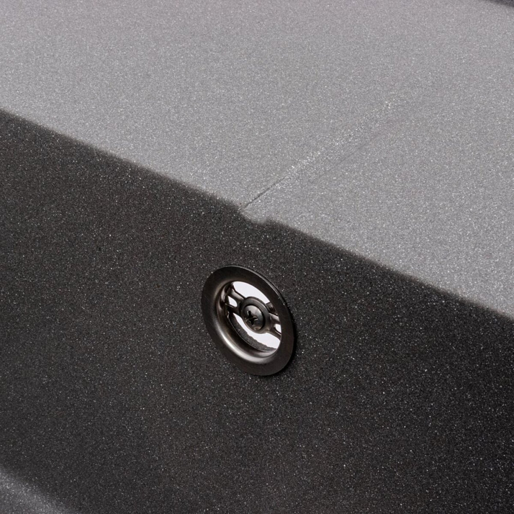 VALESO Гранітна кухонна мийка Valeso 5850 REYNA матова з сушкою, сірий мусон Киев - изображение 5