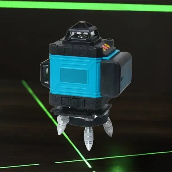 Лазерний нівелір 4D 16 ліній зелений з автовирівнюванням для будівельних та ремонтних завдань Одеса - фото 1