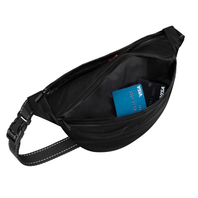 Поясная сумка-бананка для собак WAUDOG Family 33х17х10 см черная (56891) Винница - изображение 3