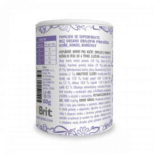 Ласощі для кошенят Brit Care Cat Snack Superfruits Kitten, курка 100 г Київ