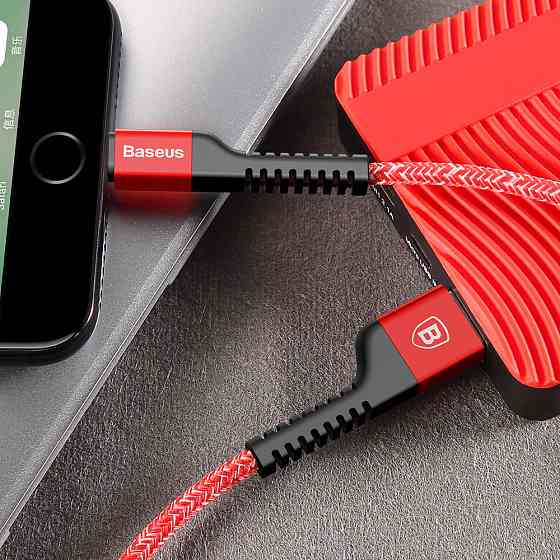 Кабель BASEUS Anti-break Lightning Cable 1.5M красный Киев