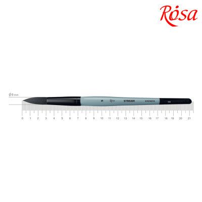 Пензлик для малювання Rosa Синтетика кругла, STREAM 132, №9 (4823098517153) Вінниця - фото 1
