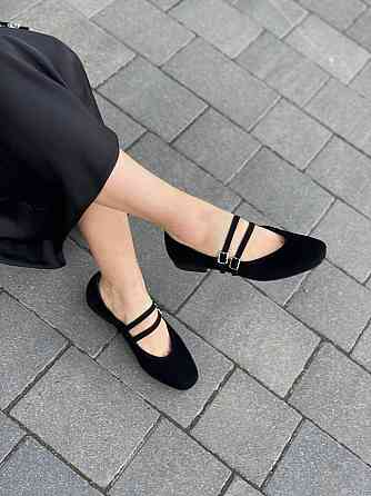 Zemira Балетки жіночі ZEMIRA чорні натуральна замша 36-41 (01179) Коломия