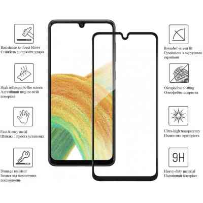 Стекло защитное Drobak Samsung Galaxy M23 5G Black Frame A+ (444496) Винница