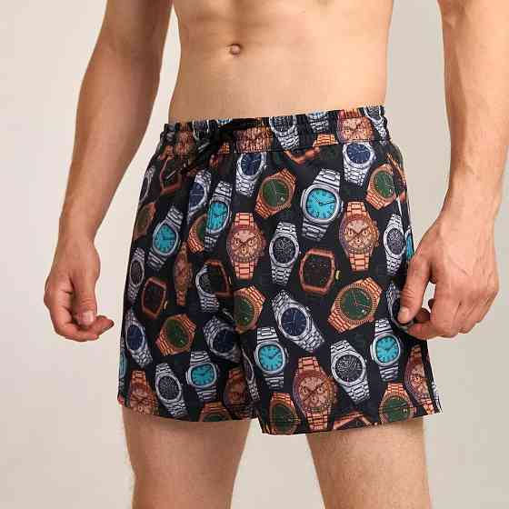 Принтовані чоловічі шорти для плавання Pobedov Pool day Hodynnyky Київ