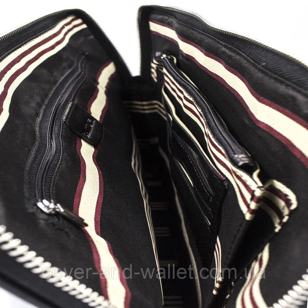 Шкіряна чоловіча сумка для ноутбука та документів A4 з кодовим замком Marco Coverna 6826-3 Київ - фото 8