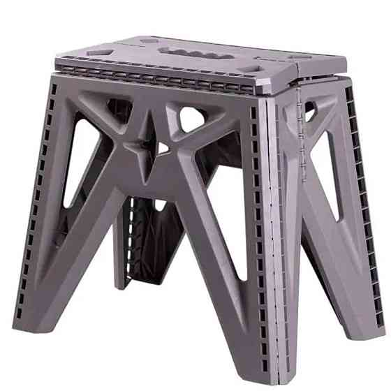 Складна пластиковий табурет для кемпінгу SJ-0102G Київ