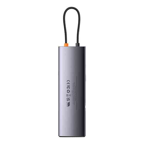 USB-хаб Baseus Metal Gleam Series 12-in-1 Multifunctional Type-C HUB Docking Station Gray Одеса