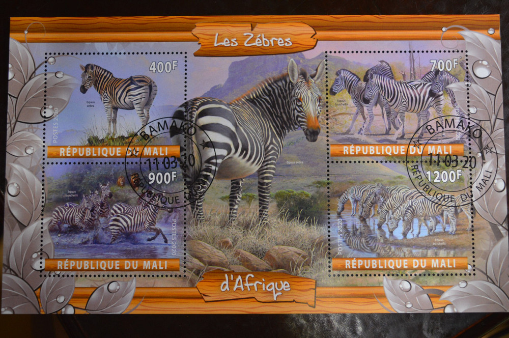 Мали. Марки. Фауна. Блок. 2020 год (В-2) Полтава - изображение 1