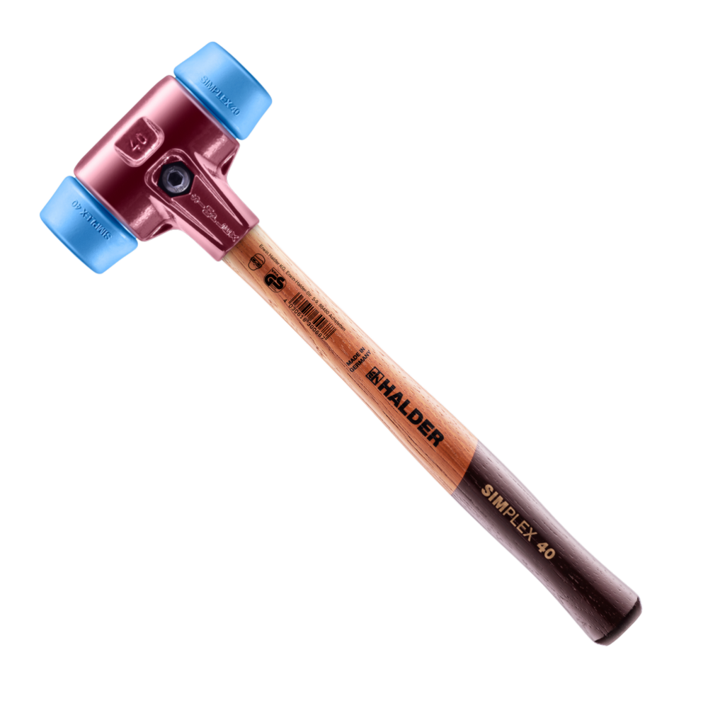 Молоток HALDER Simplex 3001 насадки із синього поліуретану Одеса - фото 1