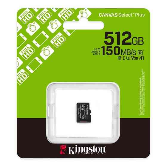 Карта пам'яті Kingston Canvas Select Plus 512ГБ Київ