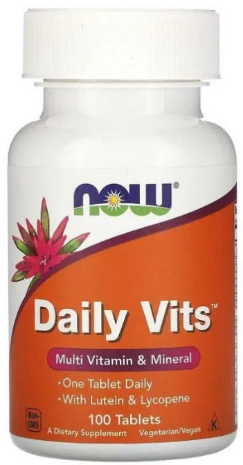 Мультивітаміни і мінерали  Now Foods Daily Vits 100 таб Київ - фото 1