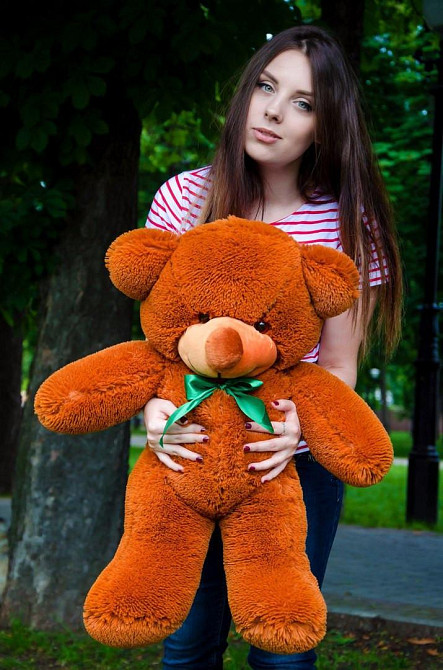 Плюшевий ведмедик М'яка іграшка Рафаель 80 см Коричневий Тернопіль - фото 1