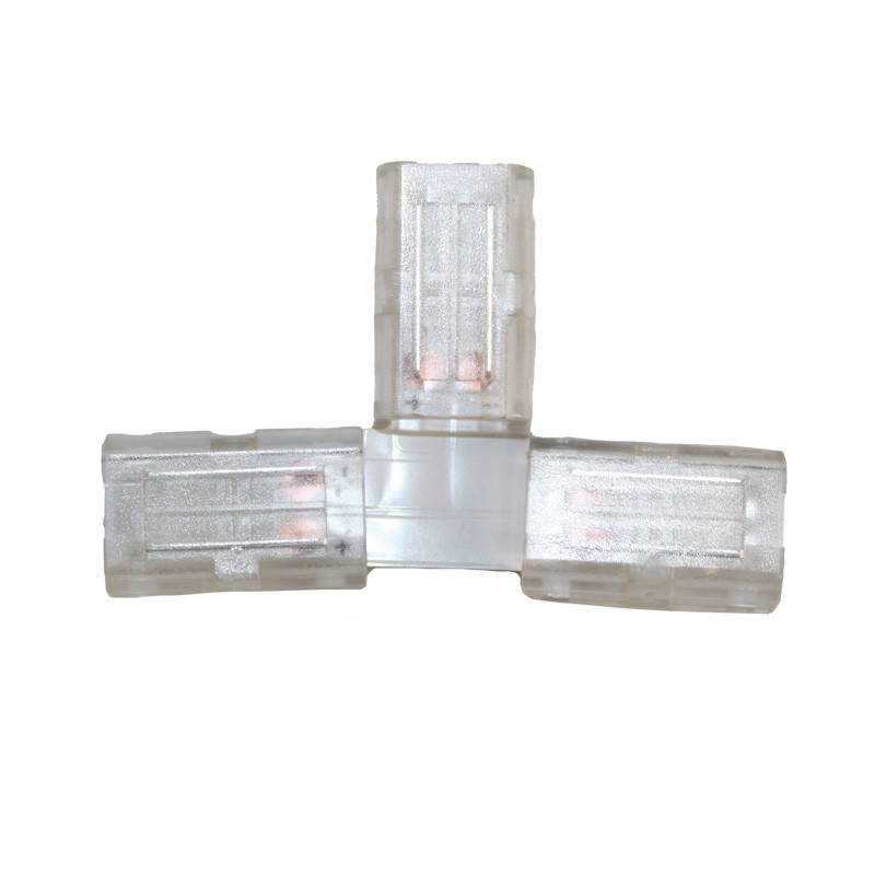 Коннектор T-образный 8 мм лента-лента IP65, прозрачный Днепр - изображение 1