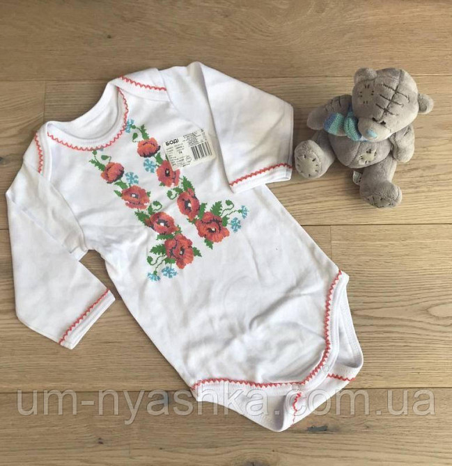 Боді вишиванка для дівчинки р.50-86 Кривий Ріг - фото 1