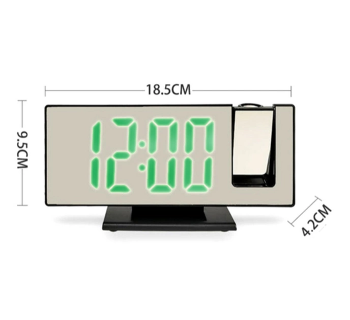 Годинник електронний з проєкцією VST-896-4 (зелені цифри) USB з термометром Вінниця - фото 3