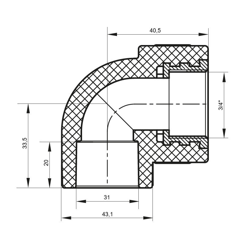 Кут ВР 32x3/4F PPR Koer K0116.PRO (KP0138) Киев - изображение 5