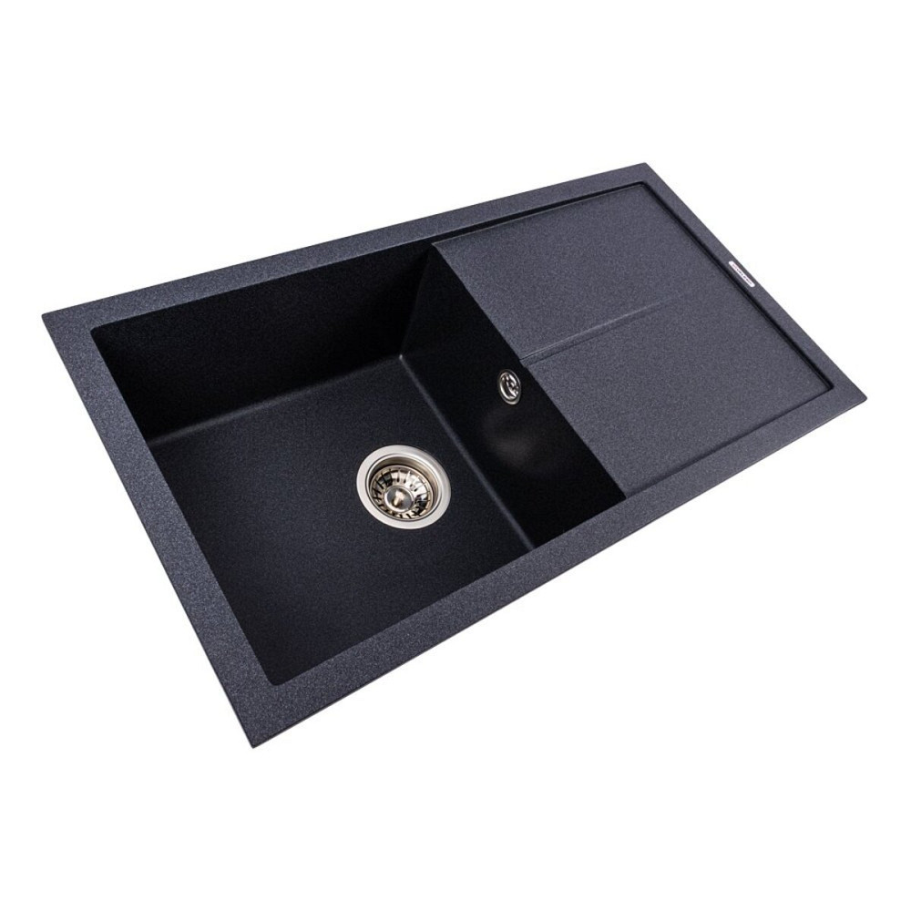 VALESO Гранітна мийка для кухні VALESO SOLID 7843 матова Карбон Коломия - фото 10