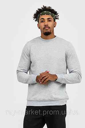 Світшот базовий утеплений Ray Basic чоловічий сірий меланж (U0301M-Grey Heather) XL Київ