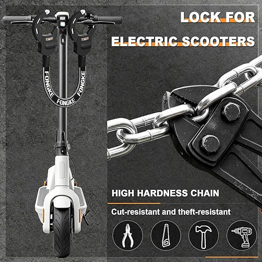 Протиугінний замок-наручники з посиленим ланцюгом FONGKE (Handcuff Chain Lock) Луцьк - фото 3