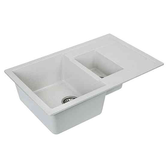 VALESO Гранітна мийка для кухні VALESO TOSKANA 7850W матова Біла в крапку Київ