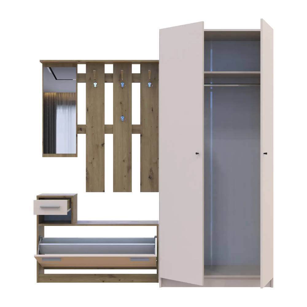 Прихожая Doros Alice и шкаф Promo Дуб Эвок/Кашемир DRS-011754 (42005160) Днепр - изображение 4