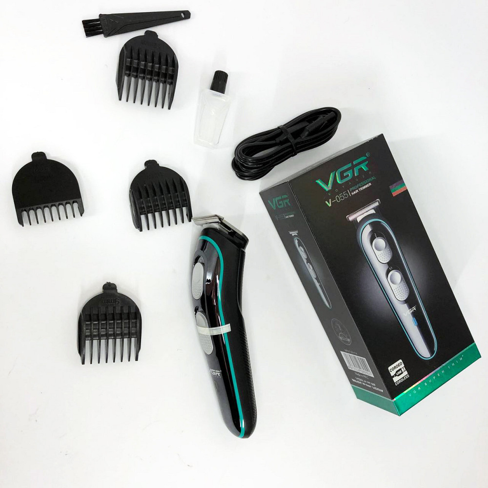 Машинка для стрижки волосся з регульованою насадкою, Універсальний тример для чоловіків GL-32 Львів - фото 12