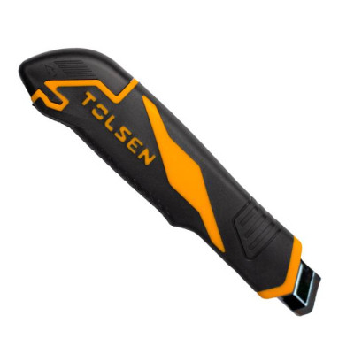 Нож монтажный Tolsen 18 мм сегментний з фіксатором (30092) Винница - изображение 2