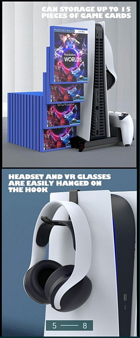 Подставка: Sony PS5 Ipega PlayStation PG-P5023A Киев - изображение 5