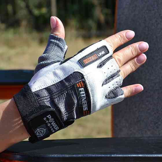 Рукавички для фітнесу Power System PS-2300 Fitness Grey/White S Кам'янське
