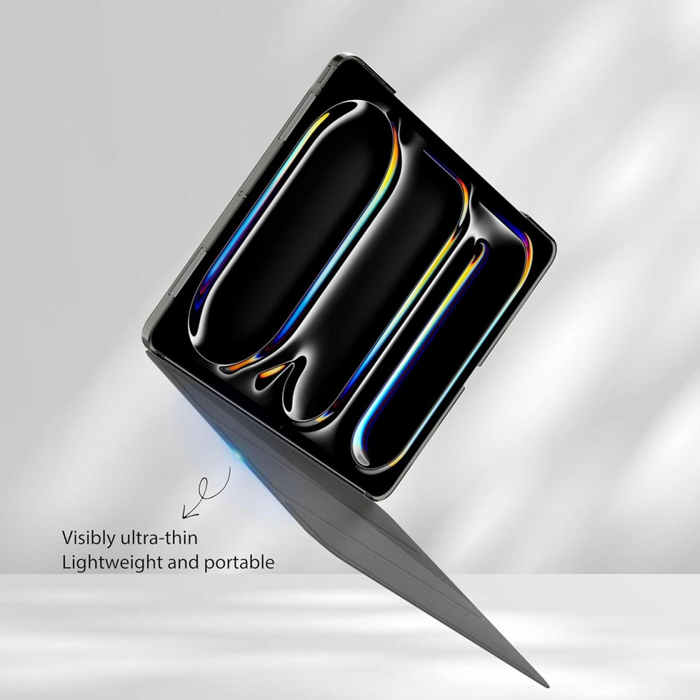 Чехол EasyAcc для iPad Pro 13 M4 (2024) ультратонкий полупрозрачный матовый защитный чехол с задней крышкой черный Днепр - изображение 2