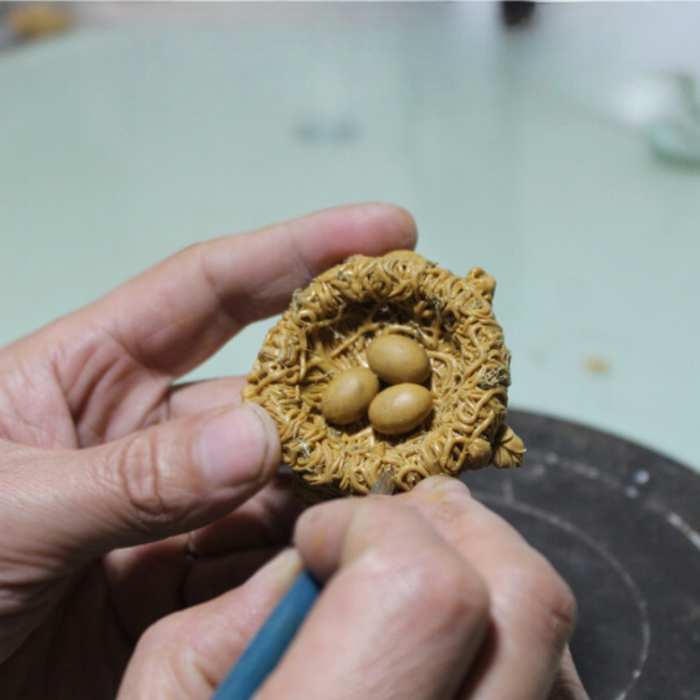 Декоративні фігурки Пташки з гніздечком для міні-саду вазону флораріуму мікроландшафту рокарію микропейзажу Набір Великий Одеса - фото 8