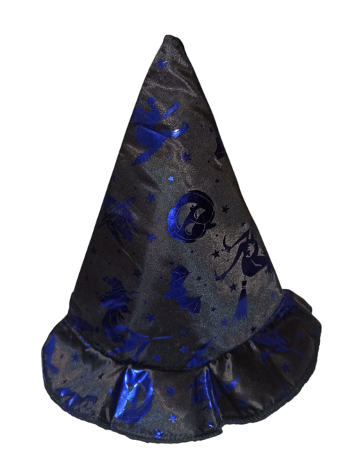 Дитячий плащ із капелюшком на Хелловін розмір 1-2 роки чорно-синій Київ - фото 4