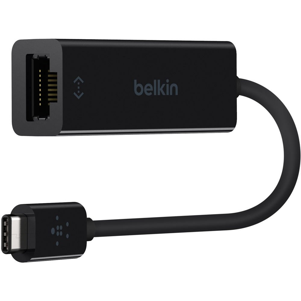 Мережева карта Belkin USB-C-RJ-45 Gigabit Ethernet (F2CU040btBLK) Чорний Харьков - изображение 2