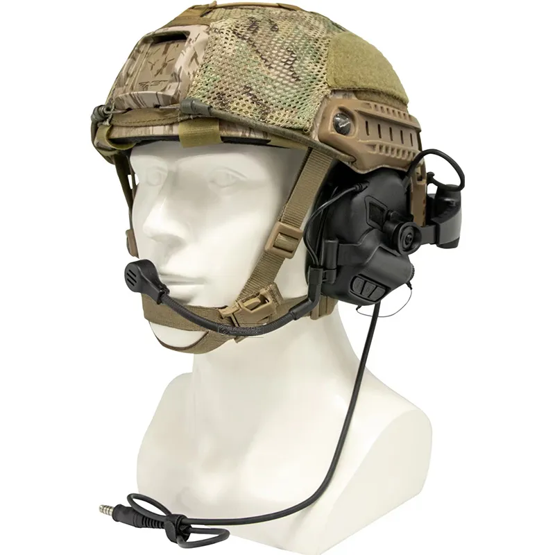 Тактические активные наушники с микрофоном Earmor M32X Mark3 (Черный) Винница - изображение 3