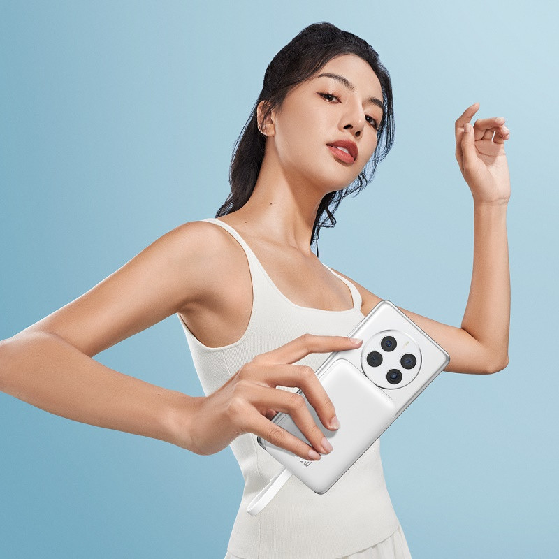 Зовнішній акумулятор Baseus Magnetic Mini Wireless Fast Charge Power Bank Type-C Edition  10000mAh 30W Stellar White Київ - фото 10