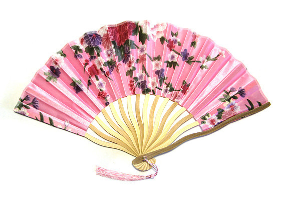 Веер от жары розовый Цветы Киев - изображение 1