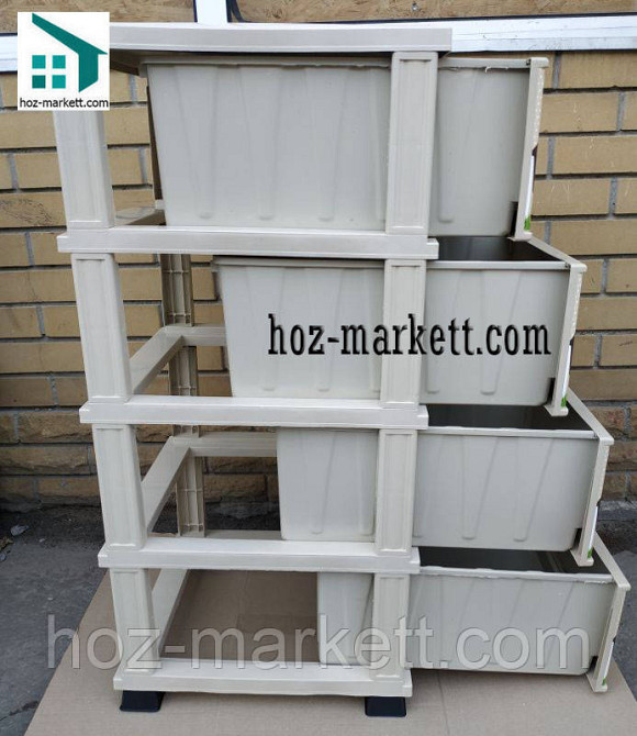 Пластиковый комод тумбочка для детей 