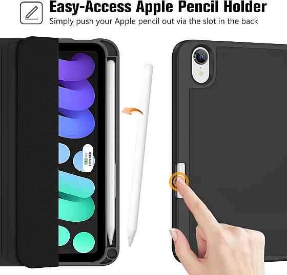 УЦІНКА! Чохол-клавіатура для iPad mini 7 A17 Pro 2024 / iPad mini 6 2021 8.3 Inch iPad mini 7th/6th Gen Дніпро