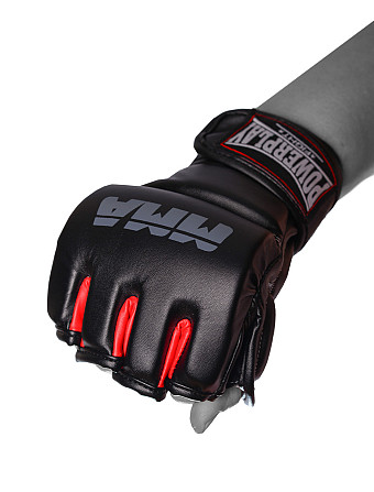 Рукавиці для MMA PowerPlay 3053 Чорно-Червоні L/XL Кам'янське - фото 10
