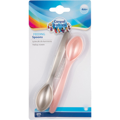 Набір дитячого посуду Canpol babies ложечок 2 шт рожевий (59/582_pin) Вінниця - фото 1