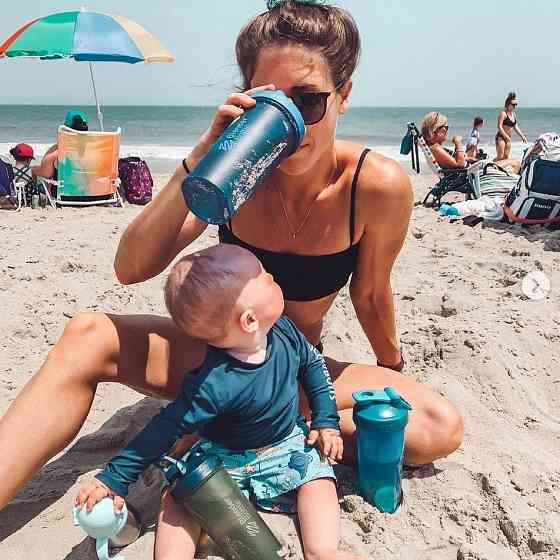 Шейкер спортивний BlenderBottle Pro45 1270ml Ocean Blue Каменское