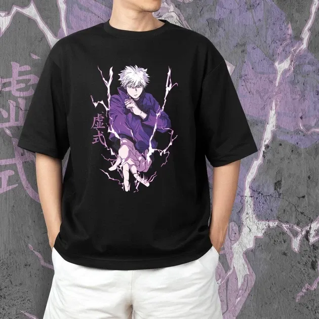 Футболка чоловіча з  принтом Магическая Битва Сатору Годжо 2 Розмір 48 Дніпро - фото 3