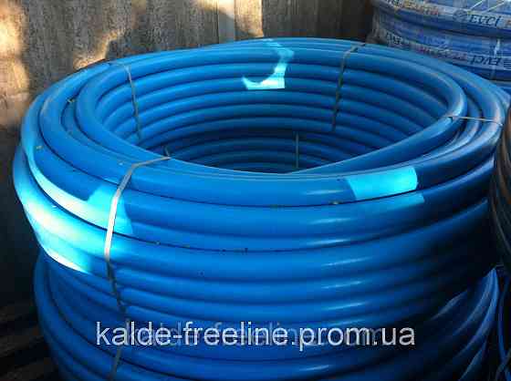Труба з поліетилену ПЕТ Ворсклапласт (вторинна) д. 63 синя (100) Харків
