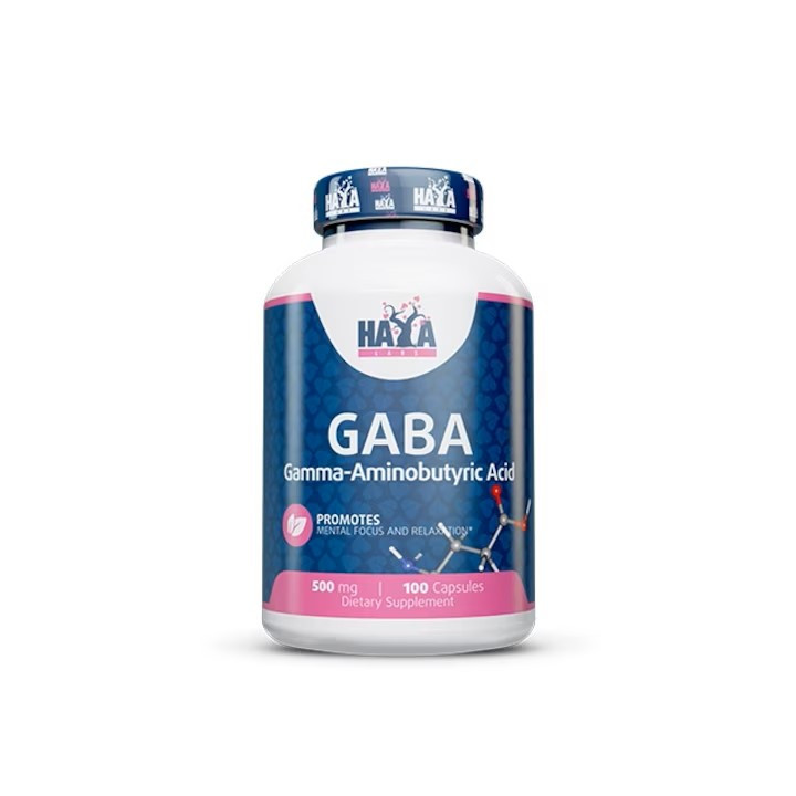Гамма-аминомасляная кислота Haya Labs Gaba 500mg 100 caps Луцк - изображение 1