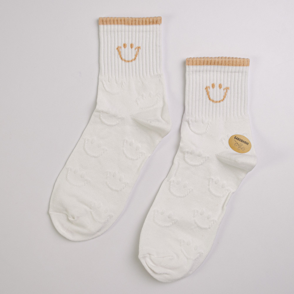 Набор носков хлопковых женских 10 пар Youstar 103 Средние 37-41 Белый Сумы - изображение 11