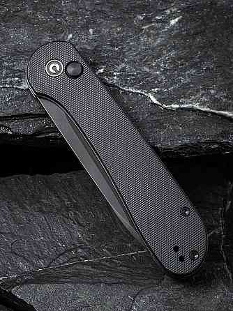 Ніж складаний туристичний Civivi Elementum Pocket, (8.9 см) 14C28N / G10 чорний Київ