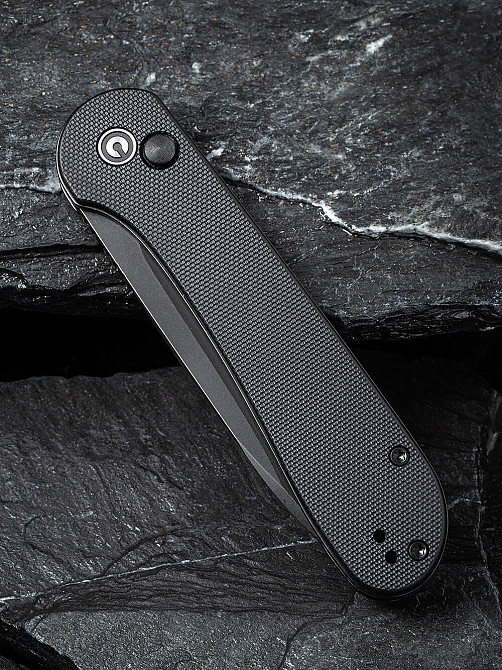Ніж складаний туристичний Civivi Elementum Pocket, (8.9 см) 14C28N / G10 чорний Київ - фото 5