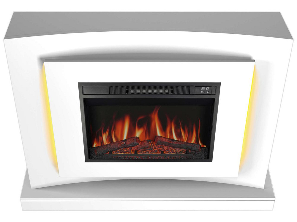 Камінокомплект ArtiFlame Lucca AF23S білий з LED підсвічуванням, обігрівом і звуком горіння вогню Львів - фото 2